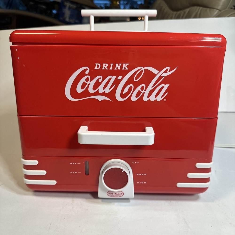 Nostalgia Coca-Cola Hot Dog Steamer & Hotdog Bun Warmer Tested and Working